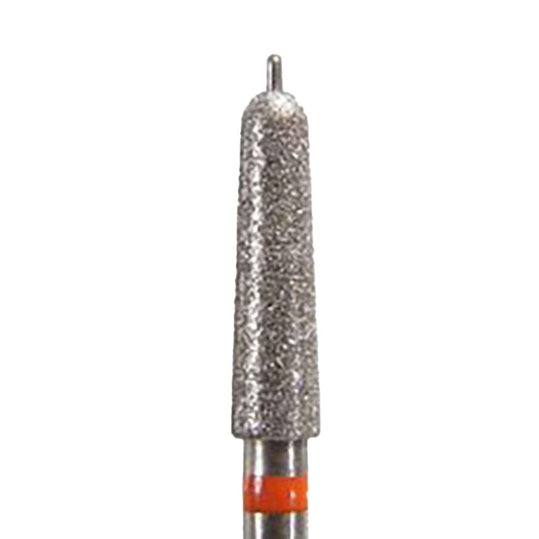 NeoDiamond FG #GP9.021 (508C.021) Fine, Guide-Pin Round End Taper Disposable Diamond Bur, 10/Pk