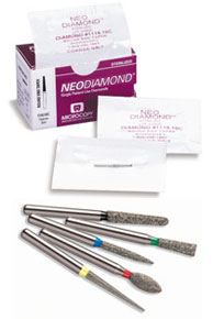 NeoDiamond FG #1716.6 SS (Short Shank) S877K.016 Coarse Grit, Pointed Taper Disposable Diamond