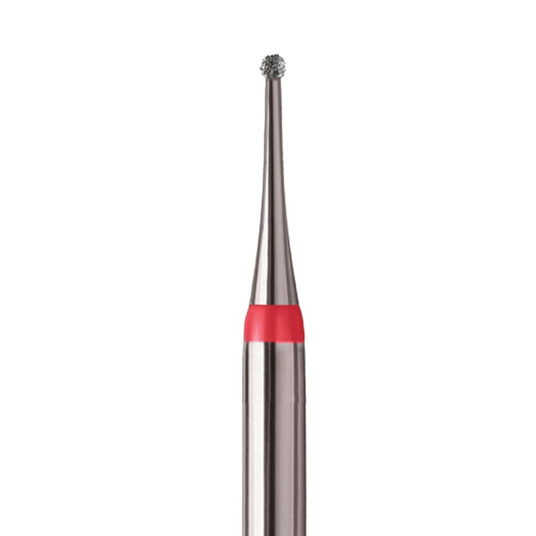 NeoDiamond FG Short Shank #0106 (S801.006) Fine, Ball Shaped Disposable Diamond Bur, 25/Pk