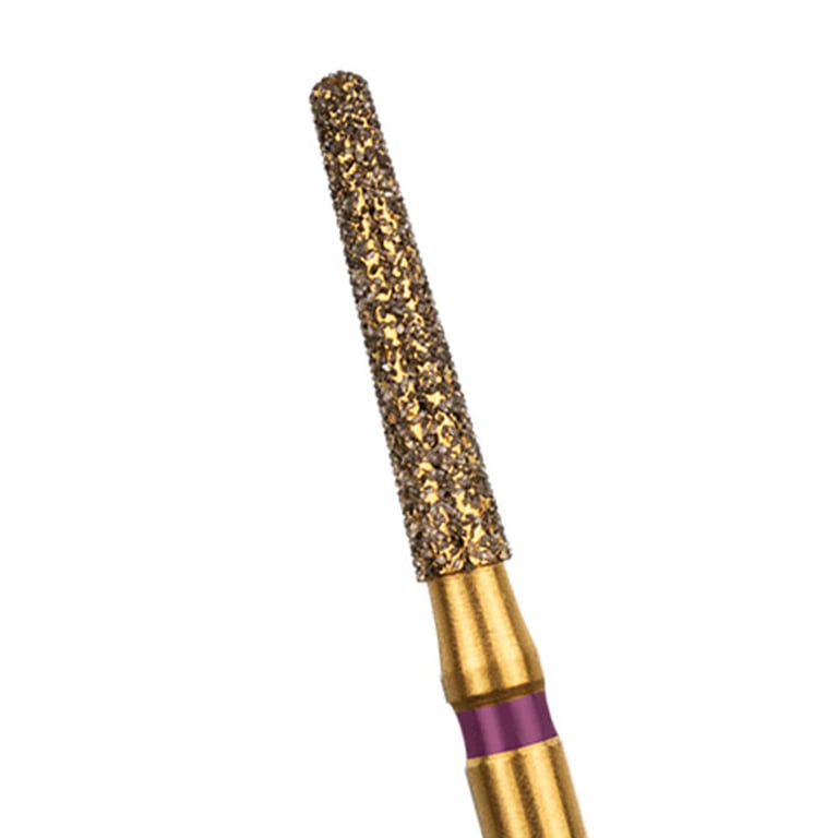 NeoDiamond FG #1116 Zirconia Cutter, Round End Taper Disposable Diamond Bur, 25/Pk