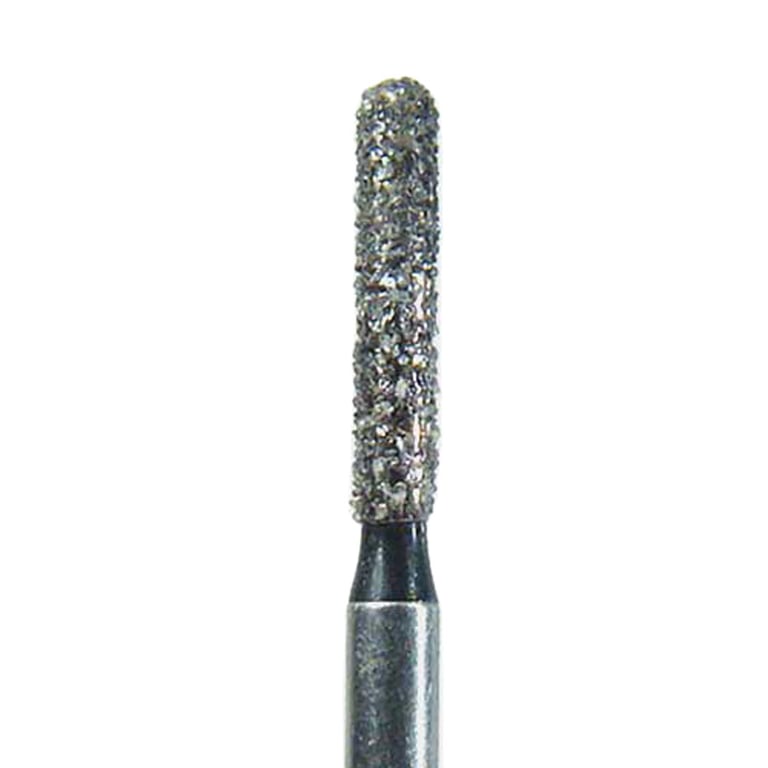 NeoDiamond FG #1214.8 (881.014) Coarse Cylinder Round End Disposable Diamond Bur, Pack of 25