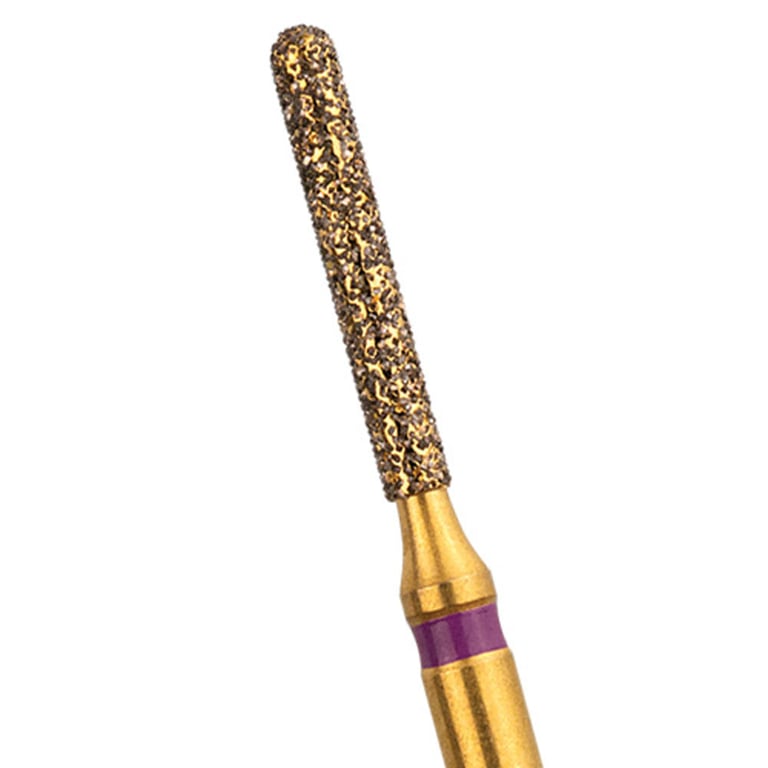 NeoDiamond FG #1214 Zirconia Cutter, Round End Cylinder Disposable Diamond Bur 25/Pk