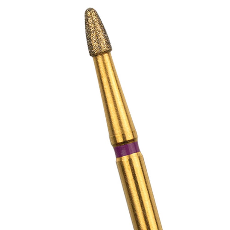 NeoDiamond FG #1514 Zirconia Adjuster, Flame Shaped Disposable Diamond Bur, 25/Pk