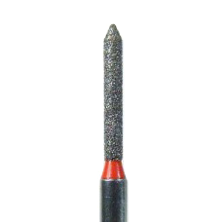 NeoDiamond FG #1812.8 (885.012) Fine Grit, Beveled Cylinder Disposable Diamond Bur, Pack of 25