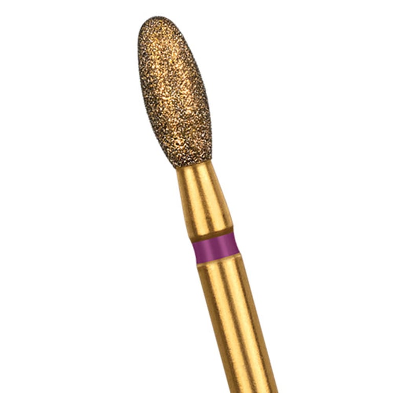 NeoDiamond FG #1900 Zirconia Adjuster, Egg Shaped Disposable Diamond Bur, 25/Pk