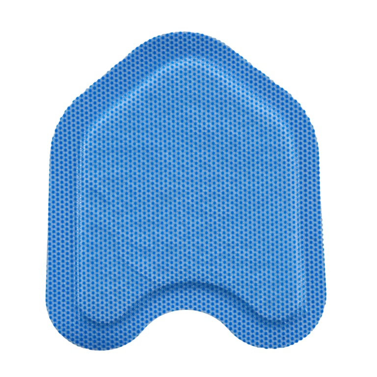 NeoDrys Saliva Absorbents, Large (Blue), Reflective Backing, 50/Box. Flexible, tapered design