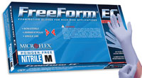 Freeform EC Nitrile gloves: Non-Sterile, Powder-Free, Textured fingertips, Extended (FFE-775-XXL)