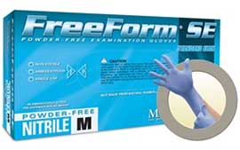 Freeform SE Nitrile gloves: Non-Sterile, Powder-F