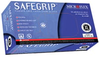 Safegrip Latex gloves: Non-Sterile, Powder-Free, Textured Fingertips, Extra-Thick (SG-375-M)