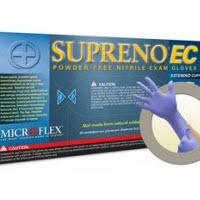 Supreno EC Nitrile gloves: X-Large, 50/Bx, Non-Sterile, Powder-Free, Textured fingertips, Polymer