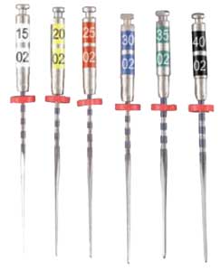 Liberator #15 - 40, 21mm, .04 Nickel-Titanium Rotary File. Package of 6 Files. Straight-flute