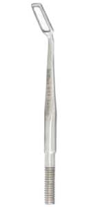 Micro Mirror 7 mm x 3 mm Rectangular - Stainless Steel, Front-surface Cone Socket Mirror