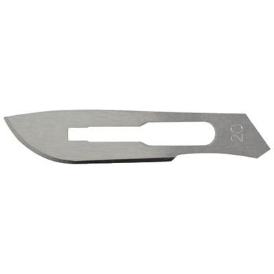 Miltex #20 Sterile Carbon Steel Surgical Scalpel Blade, Box of 100 blades