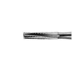 Miltex FG #559 SL (surgical length) straight fissure crosscut carbide bur, pack of 10