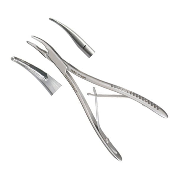 Miltex Friedman Microsurgery Rongeur, 5-5/8" (142mm), Curved, 1.3mm Wide Jaws, Very Delicate