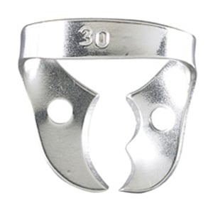 Miltex #30 Upper Molar Wingless Metal Rubber Dam Clamp, single clamp