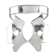 Miltex #5 Upper Molar Winged Metal Rubber Dam Clamp, single clamp