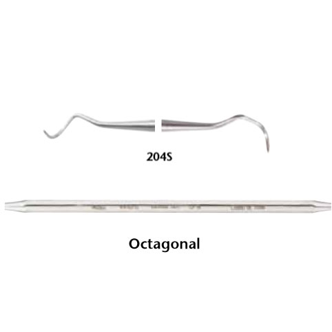 Miltex #204S double end scaler with octagonal handle