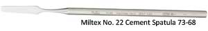 Miltex #22 Stainless Steel Cement Spatula
