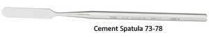 Miltex #7 DE Stainless Steel Cement Spatula with Broad Blade