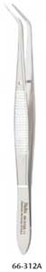 Miltex #312-A Perry angled cotton and dressing pliers with serrated tips