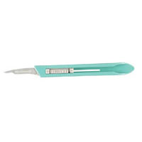 Miltex Disposable Safety Scalpel, Sterile, with #15C Retractable Stainless Steel Blade and Metric