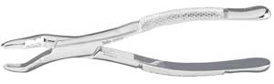 Miltex #53L upper 1st and 2nd molar-left with bayonet pattern surgical Forceps