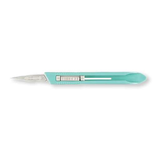 Miltex Disposable Safety Scalpel, Sterile, with #11 Retractable Stainless Steel Blade and Metric