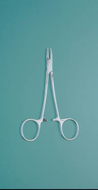 Miltex 5" Collier Needle Holder with Fenestrated Jaws