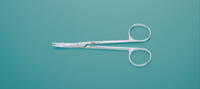 Miltex 5" Ragnell Dissecting Scissors with Curved Flat Blades