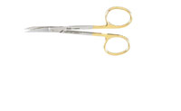 Miltex 4.5" Tungsten Carbide Iris Surgical Scissors with Curved Blades