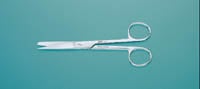 Miltex 5.5" Standard Pattern Straight Operating Scissors with Sharp-blunt Points