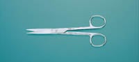 Miltex 5.5" Straight Operating Scissors with Sharp Tips