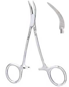 Miltex 4 3/4" Peets Forceps, Useful for removing 
