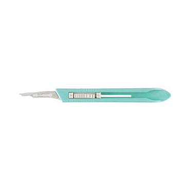 Miltex Disposable Safety Scalpel, Sterile, with #15 Retractable Stainless Steel Blade and Metric