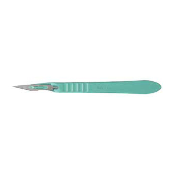 Miltex Disposable Sterile Scalpel with #11 Stainless Steel blade, Box of 10