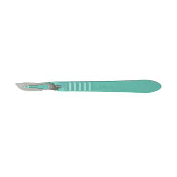 Miltex Disposable Sterile Scalpel with #20 Stainless Steel blade, Box of 10