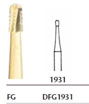 Worker Burs FG #1931 Bur for Bulk Removal of Gold, Amalgam & Metal, Package of 5 burs