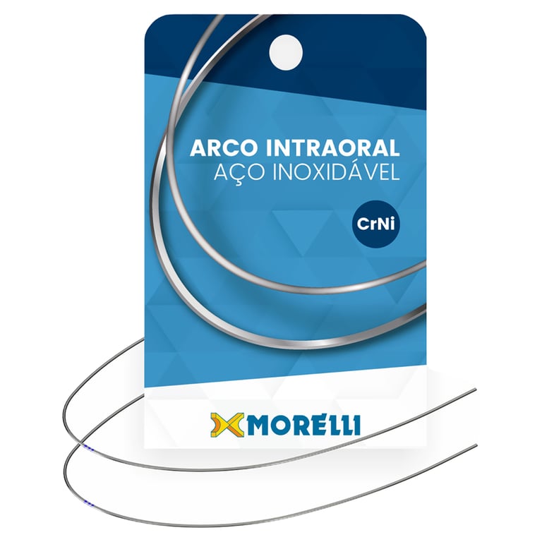 Morelli Ø.019" x .025" Stainless Steel CrNi Rectangular Archwire, Natural, Lower, 10/Pk. Features
