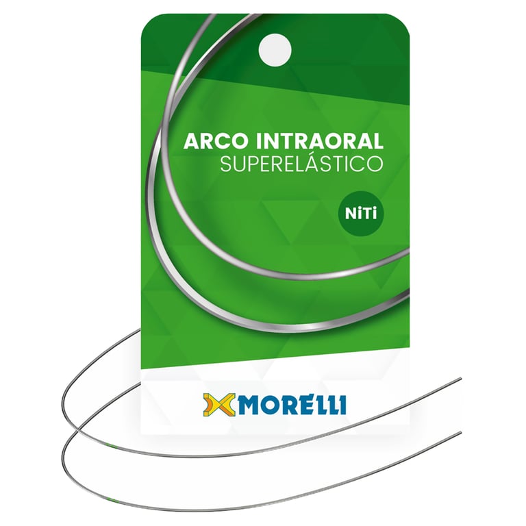 Morelli Ø.016" x .022" NiTi Rectangular Archwire, Natural, Lower, 10/Pk. Features superelasticity