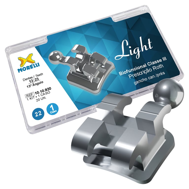 Morelli Biofunctional Stainless Steel .022 Roth Brackets, Single Patient Kit, 20/Pk. Constructed