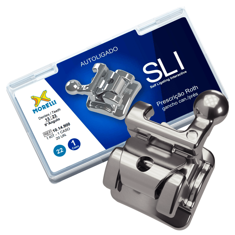 Morelli Self-Ligating Interactive Stainless Steel 0.022 Roth Brackets Single Patient Kit, 20/Pk