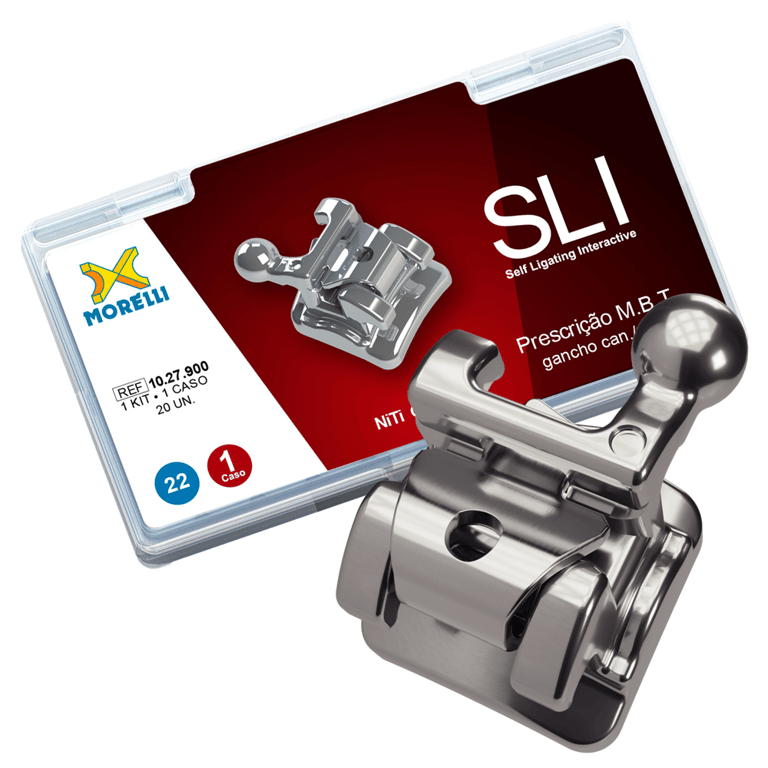 Morelli Self-Ligating Interactive Stainless Steel 0.022 M.B.T. Brackets, Single Patient Kit