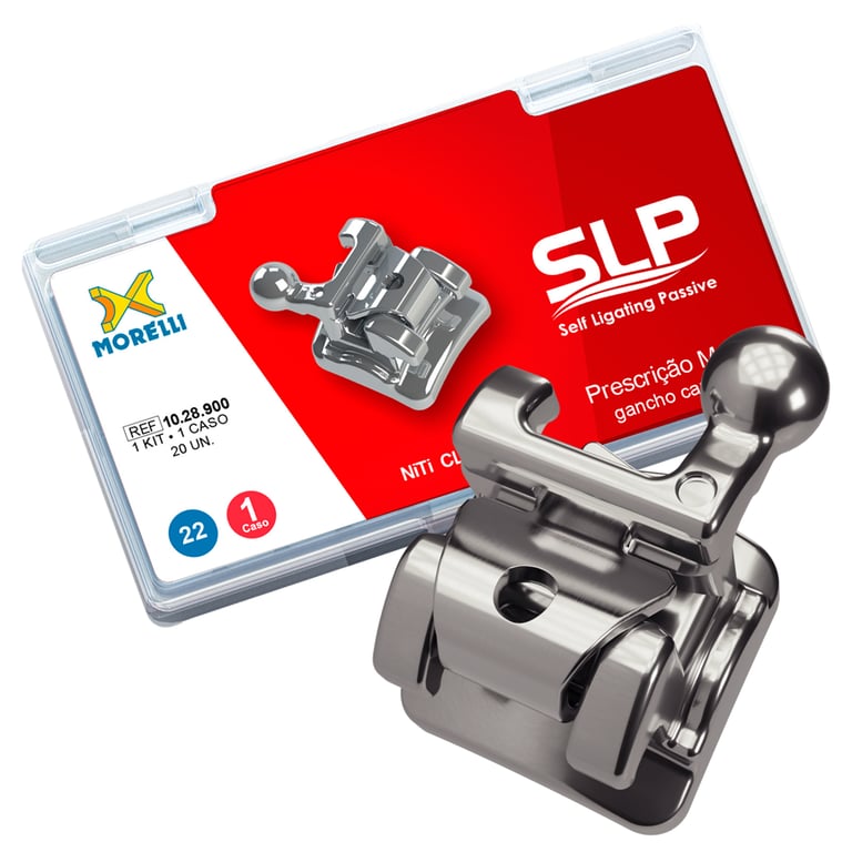 Morelli Self-Ligating Passive Stainless Steel 0.022 M.B.T. Brackets, Single Patient Kit, 20/Pk