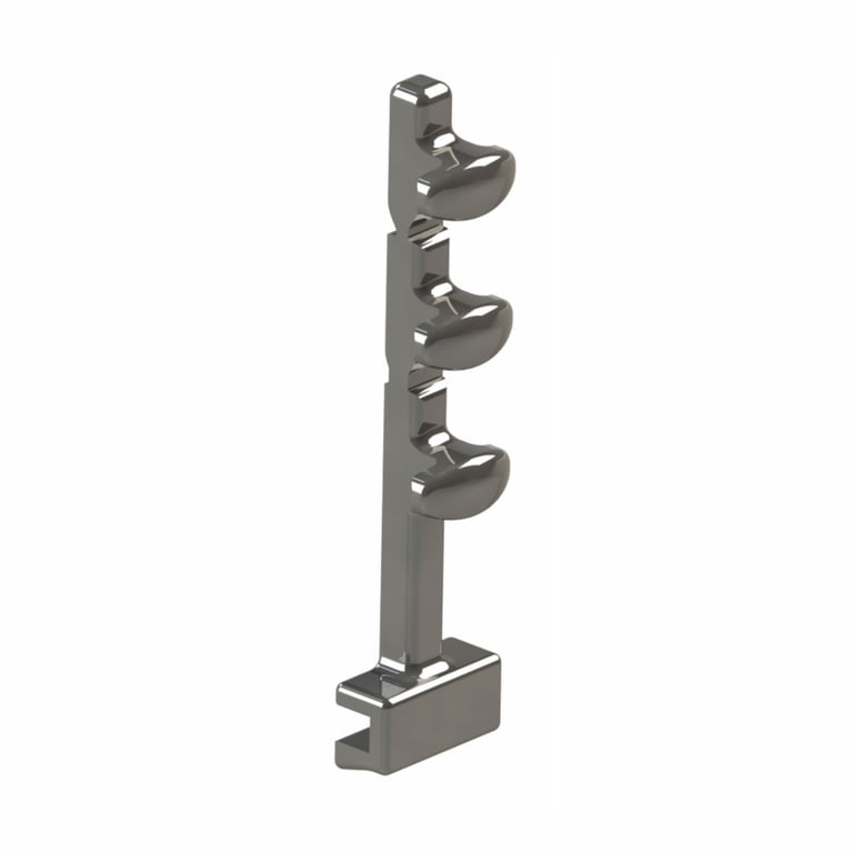 Morelli Stainless Steel Crimpable Universal Hook for TAD, 9.8mm, 5/Pk. Adjustable heights