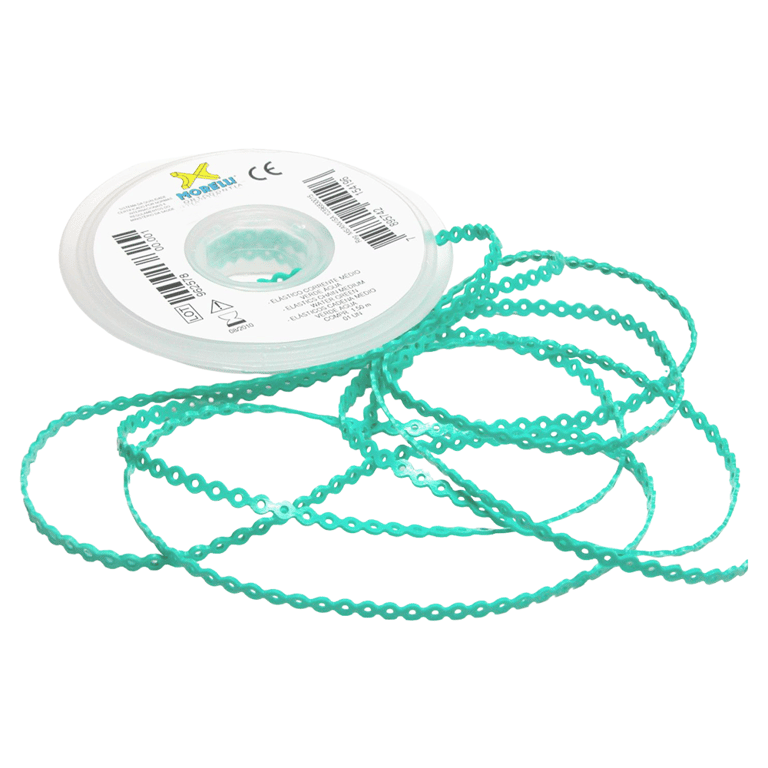 Morelli 5ft Elastomeric Power Chain, Short, Sea Green, 1/Pk. Constructed from polyurethane