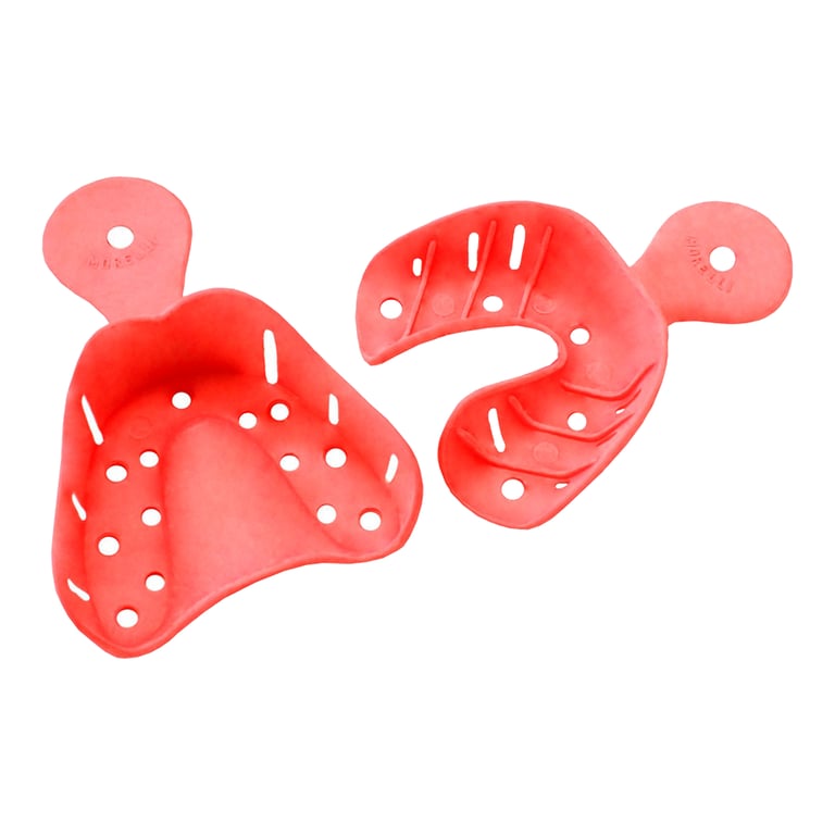 Morelli #6 Nylon Impression Trays, Upper and Lower, 1/Pk. Features an anatomical shape