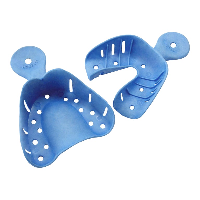 Morelli #7 Nylon Impression Trays, Upper and Lower, 1/Pk. Features an anatomical shape