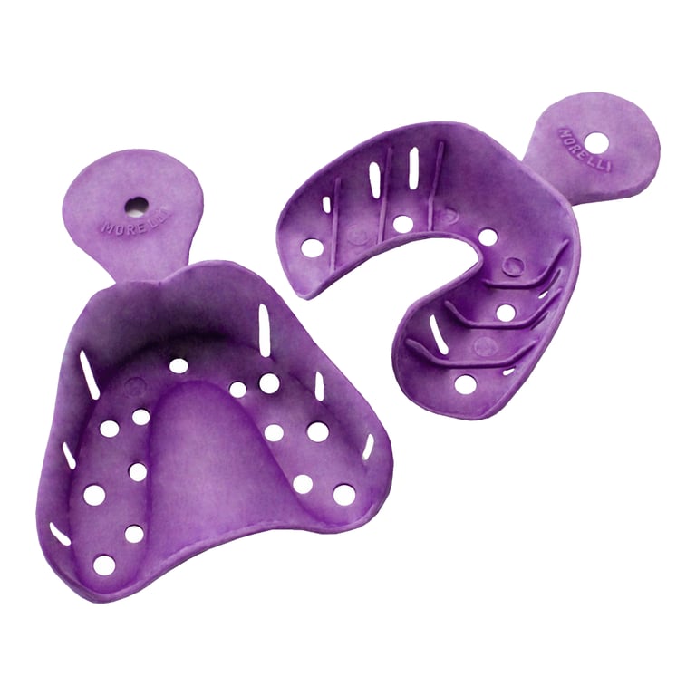 Morelli #8 Nylon Impression Trays, Upper and Lower, 1/Pk. Features an anatomical shape