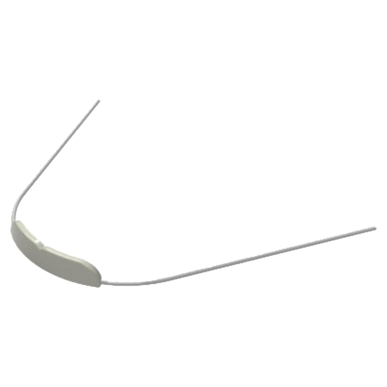 Morelli Ø.045" Stainless Steel Lip Bumper without Hook, Pearl, 1/Pk. Features a non-toxic